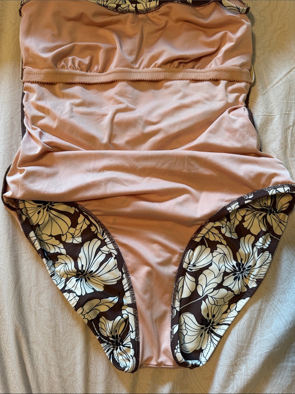 JCrew women’s Ruched Bandeau Swimsuit - Picture 8 of 10